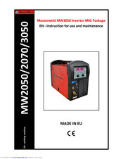 Masterweld MW2050 Instructions For Use And Maintenance Manual