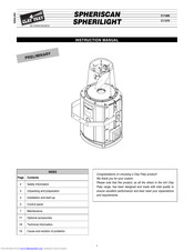 Clay Paky SPHERILIGHT C11270 Instruction Manual