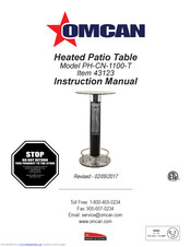 Omcan PH-CN-1100-T Instruction Manual