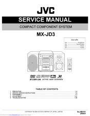JVC MX-JD3 Service Manual