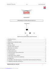 WUNDER RA User Manual