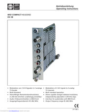 Wisi OH 38 Operating Instructions Manual