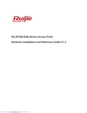 Ruijie Networks RG-AP220-EM Hardware  Installation And Reference Manual