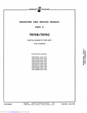 HP 7970C Operating And Service Manual