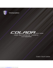 Tesoro COLADA Spectrum Quick Start Manual