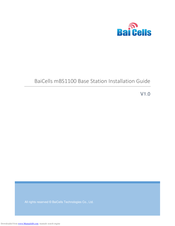 Baicells mBS1100 Installation Manual