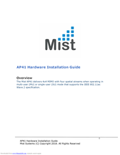 Mist AP41 Hardware Installation Manual