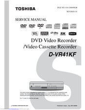 Toshiba D-VR41KF Service Manual