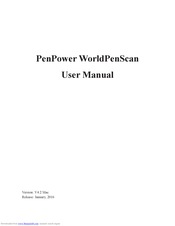 Penpower Technology WorldPenScan X User Manual