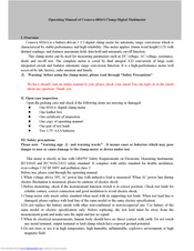 Crenova 6016A Operating Manual