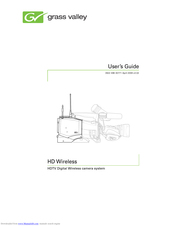Grass Valley HD Wireless User Manual