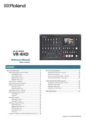 Roland VR-4HD Reference Manual