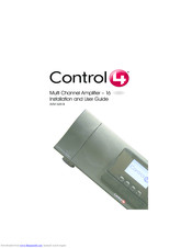Control 4 AVM-16A1-B Installation And User Manual