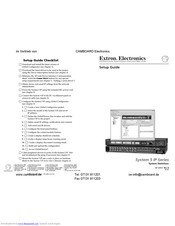 Extron electronics System 5 IP Series Setup Manual