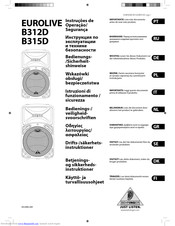 EUROLIVE B312D Operating Instructions Manual