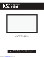 Screen Innovations 1 SERIES FIXED Owner's Manual