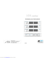 A.E.B. HPA Series User Manual
