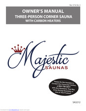 Majestic Saunas SA3212 Owner's Manual