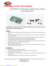 Phoenix Audio Technologies MT103KSK Manual