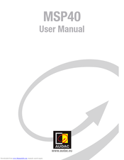 AUDAC MSP40 User Manual