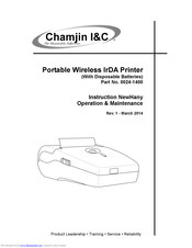 Chamjin I&C 0024-1400 Operation & Maintenance Manual