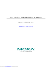 Moxa Technologies VPort 26A-1MP Series User Manual