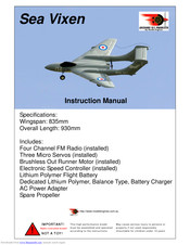 Model Engines Sea Vixen Instruction Manual