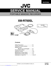 Jvc XM-R700SL Service Manual