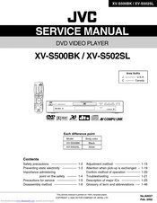 JVC XV-S500BK Service Manual