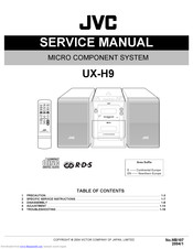 JVC Micro Component System SP-UXH9 Service Manual