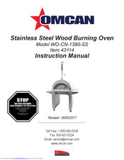 Omcan WO-CN-1390-SS Instruction Manual