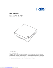 Haier HR-V03P Quick Start Manual