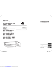 Toshiba RAV-SM406BTP Series Owner's Manual