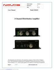 Novus ND0103 User Manual