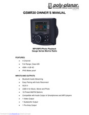 poly-planar GSMR30 Owner's Manual