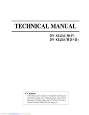 Daewoo DV-K5J5A Technical Manual