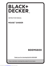 Black & Decker BDEMS600 Instruction Manual