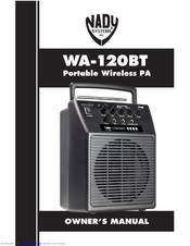 Nady Systems WA-120BT Owner's Manual