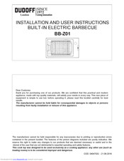Dudoff London BB-Z01 Installation And User Instructions Manual