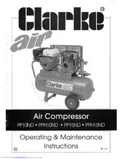 Clarke PP10ND Operating & Maintenance Instructions