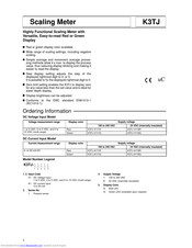 Omron K3TJ Manual