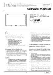 Clarion VX709 Service Manual