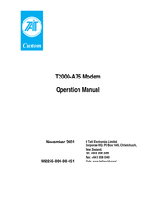 Tait T2000-A75 Operation Manual