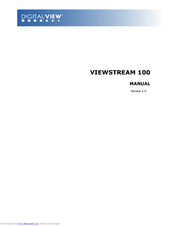Digital View VIEWSTREAM 100 Manual