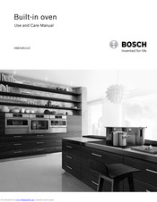 Bosch hbe5451uc Use And Care Manual