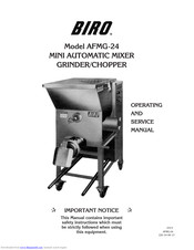 BIRO AFMG-24 Operating And Service Manual