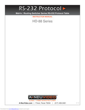 A-Neu Video HD-88 Series Instruction Manual