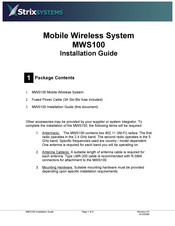 Strix Systems MWS 100 Installation Manual