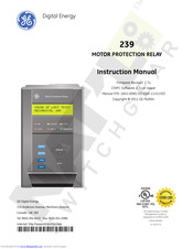 GE Digital Energy Multilin 239 Instruction Manual