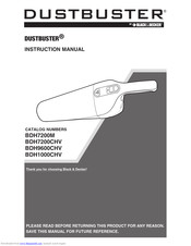 Black & Decker BDH1000CH Instruction Manual